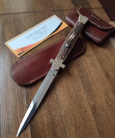 Aga Campolin Maltese 28 Cm Geyik Boynuz Sap İtalyan Stiletto