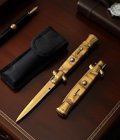 Akc Bal Gold İtalyan Stiletto Çakı