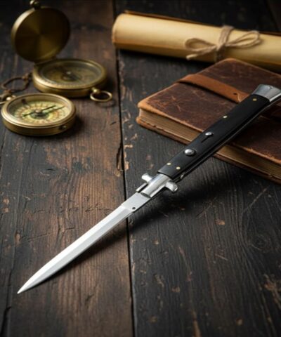 Alternative view of Akc İtalyan 33 Cm Siyah İtalyan Stiletto Kamp Çakısı