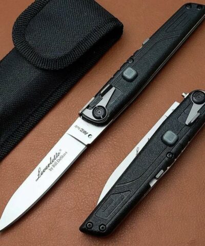 Akc Levetto Siyah İtalyan Stiletto Kamp Çakısı