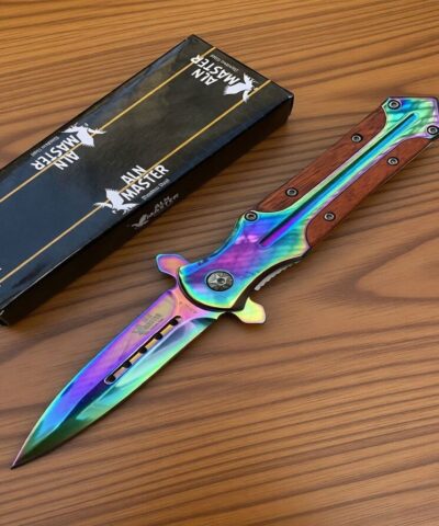 Aln Master 121-A Ahşap Kabze Otomatik Kamp Çakısı