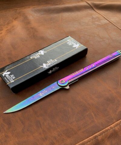 Aln Master Aln-123 Göökuşağı Damascus M390 Kamp Çakısı