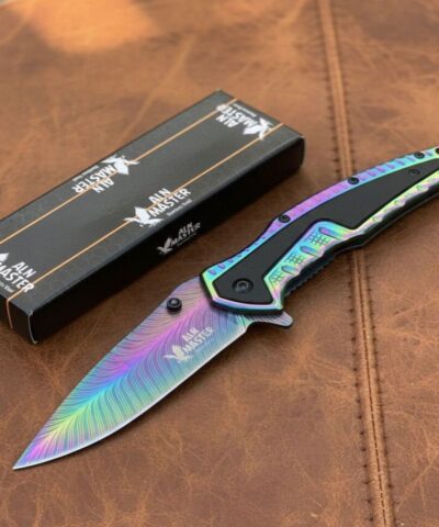 Aln Master ALN-147  Gökkuşağı Otomatik Kamp Çakısı