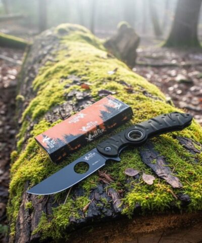 Aln Master ALN44-1 Black Folding Knife Spinner Otomatik Kamp Çakısı