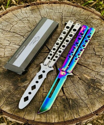 Benchmade Eğitim Ve Gökkuşağı Tanto Kelebek Çakı Seti
