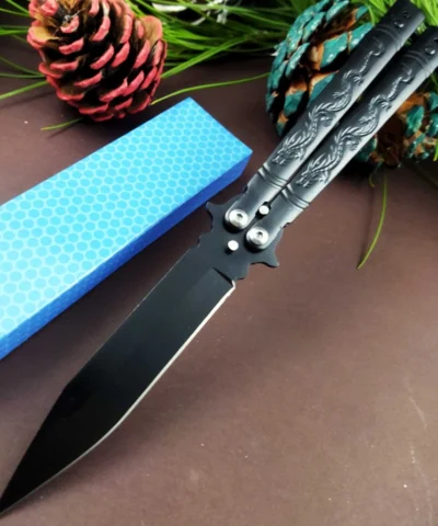 Benchmade Siyah Ejderha Desenli Kelebek
