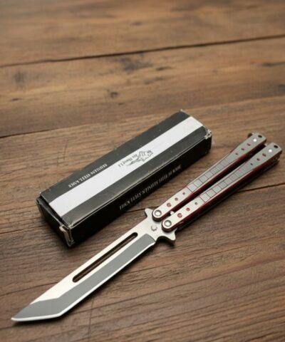 Benchmade Kırmızı Tanto Kelebek Kamp Çakısı