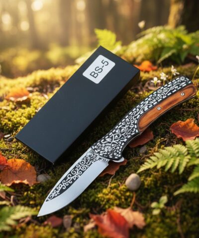 Browning BS-5 İşlemelİ Ahşap Kabze Survival Kamp Çakısı