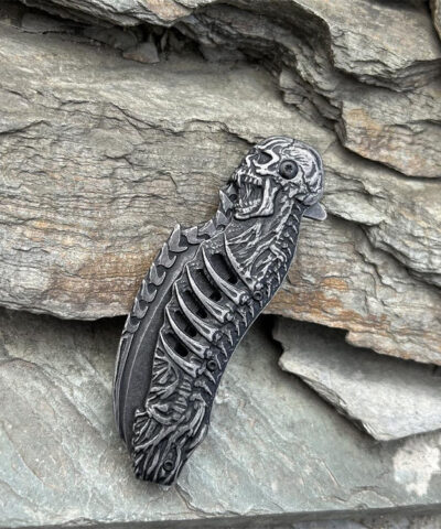 Alternative view of Browning Black İskelet Tasarımlı Karambit Çakı - Kurukafa Kabzalı