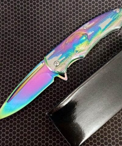 Browning Gökkuşağı Ayı Desenli Kamp Çakısı