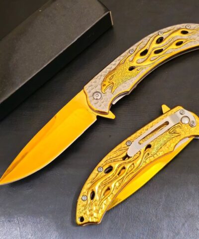 Browning Gold Şahin Desenli Kamp Çakısı