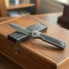 Benchmade Gökkuşağı ve Gold Ejderha Desenli İkili Kelebek Seti