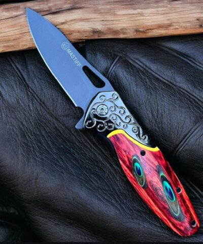 Browning Mastiff Renkli Desenli Kamp Çakısı
