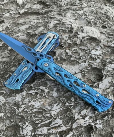 Browning Mavi Alev (Blue Flame) Kabartma Desenli Yunus Çelik Çakı