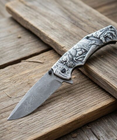 Browning SK-506 Eskitme Pençe Desenli Surivival Otomatik Kamp Çakısı