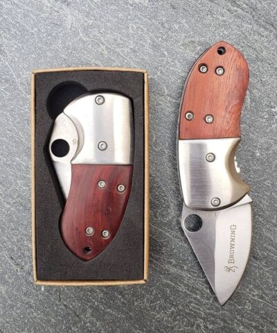 Alternative view of Browning Tombul 8-11 Ahşap Kabze Manuel Kamp Çakısı