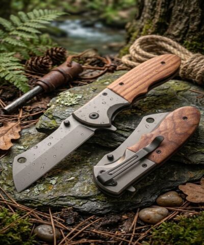 Browning YA-DA104 Ahşap Kabze Survival Tanto Kamp Çakısı