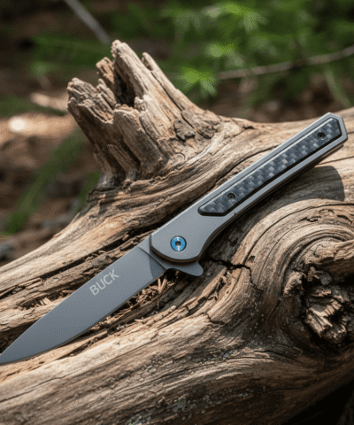 Buck FY-19 Titanyum Damalı Otomatik Kamp Çakısı