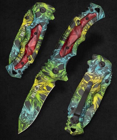 Buck X54 Desenli Otomatik Kamp Çakısı