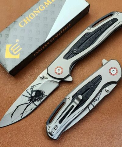 Chongming Örümcek Desenli Kamp Çakısı