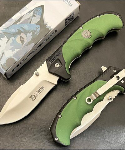 Columbia Company 4007A Yeşil Beyaz Kamp Çakısı