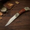 Columbia Company KA-123-C Ahşap Kabze Baba Kamp Çakısı