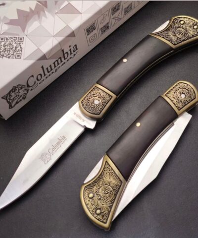 Columbia Company A1030-B Nakış İşlemeli Manuel Kamp Çakısı