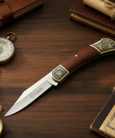 Columbia Company A1030-B Nakışlı İşlemeli Manuel Kamp Çakısı