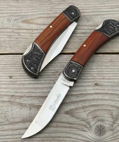 Columbia Company A1050-A Ahşap Kabze Manuel Kamp Çakısı