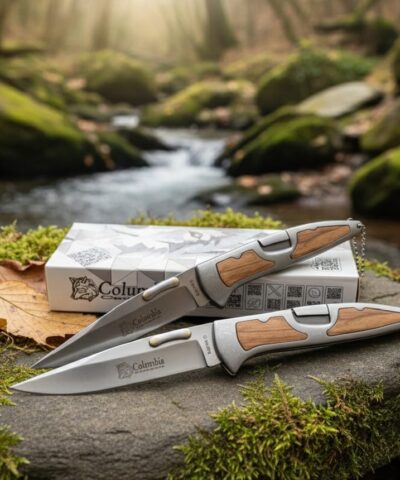 Columbia Company A3123-C Ahşap Kabze Manuel Kamp Çakısı