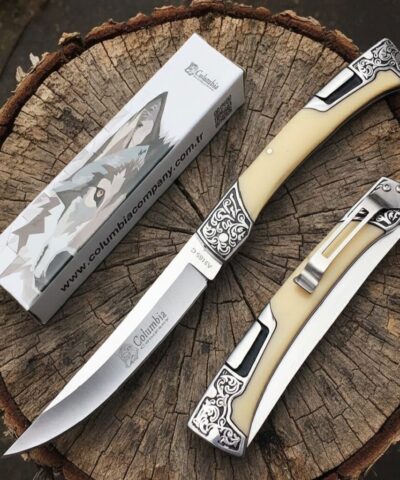 Columbia Company A3165-C İşlemeli Manuel Kamp Çakısı
