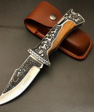 Columbia Company A3189-C At İşlemeli Baba Avcı Bıçağı