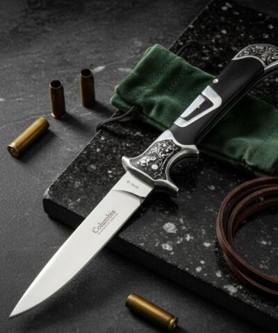 Alternative view of Columbia Company A3207-B Gravür İşlemeli Manuel Kamp Çakısı