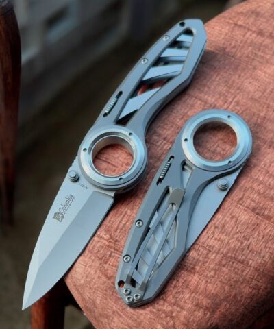 Columbia Company A321-A Metal Gri Full Çelik Kamp Çakısı