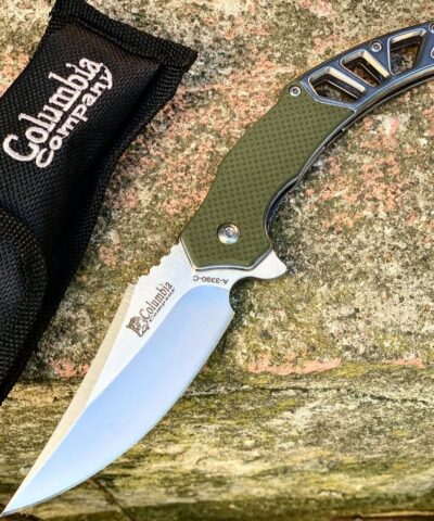 Columbia Company A3390-C Fixed Blade Haki Otomatik Kamp Çakısı