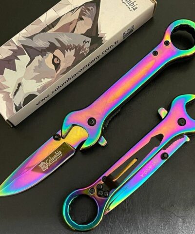 Columbia Company 8000-A Anahtarlı Gökkuşağı Kamp Çakısı