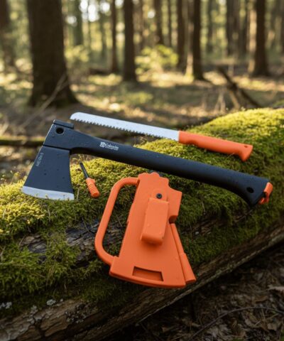 Columbia Company AXE-004 Testereli Magnezyum Çubuklu Kamp Baltası