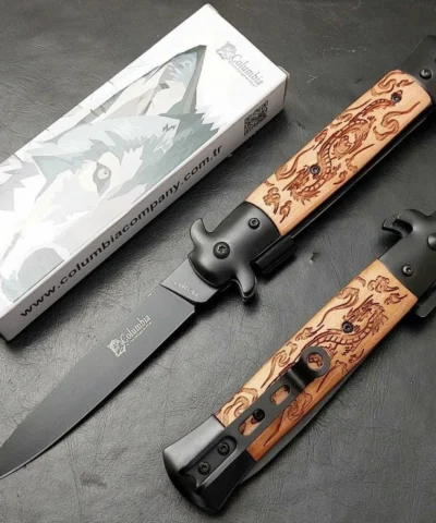 Columbia Company Ejderha İşlemeli Kamp Çakısı