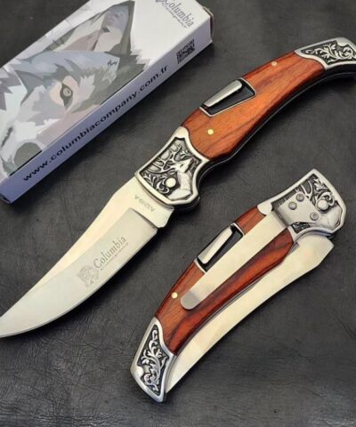 Columbia Company A3209-A İşlemeli Manuel Kamp Çakısı