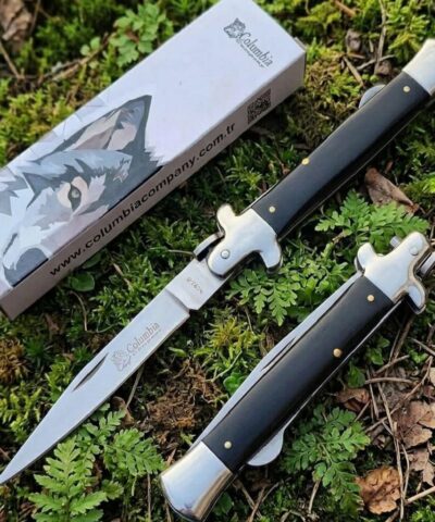 Columbia Company K032B Siyah Sedef Kabze Manuel Kamp Çakısı