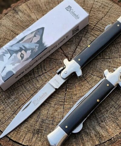 Columbia Company K032B Siyah Sedef Kabze Manuel Kamp Çakısı