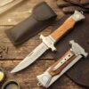 Columbia Company A1010-A İşlemeli Ahşap Kabze Kamp Çakısı