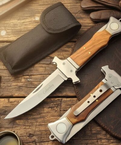 Columbia Company KA-123-C Ahşap Kabze Baba Kamp Çakısı