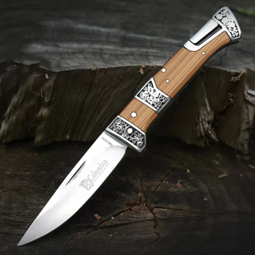 Columbia Company MB3936-C Ahşap Kabze Manuel Kamp Çakısı