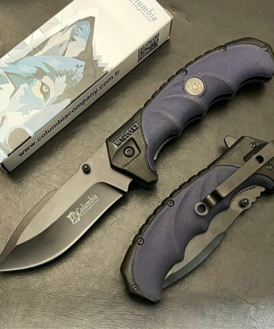 Columbia Company FST-4006-B Siyah Mavi Kamp Çakısı