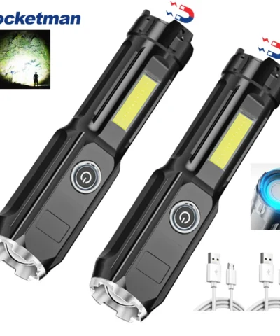 Dört Fonkisiyonlu Telekopik Şarj Edilebilir El Feneri