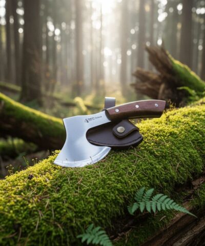 El Yapımı Yerli Üretim Deri Kılıflı Outdoor Kamp Baltası