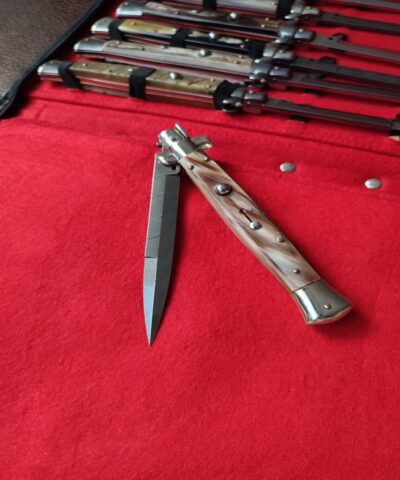 Frank Beltrame İsveç Damascus Bufalo Boynuz Sap  Limited Edition İtalyan Stiletto