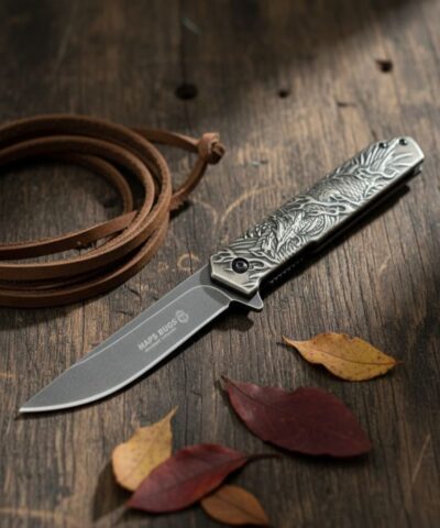 Alternative view of Haps Bugs  HC-023 BK Black Anka Kuş Motifli Kamp Çakısı