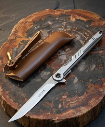 Haps Bugs M390 Deri Kılıflı Tanto Kamp Çakısı